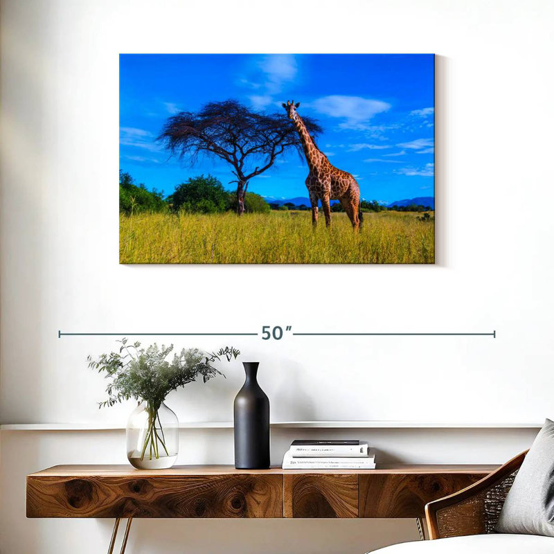 Girafe du parc national Brampt Ruaha, H 24 po x l 36 po