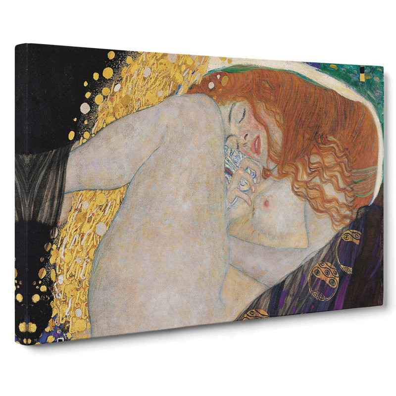 Danae Vol.2 by Gustav Klimt - Wrapped Canvas, 50cm H x 76cm W x 3cm D