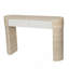 Console en bois avec deux tiroirs cachés