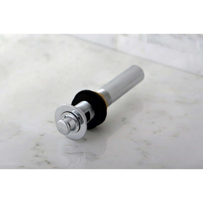 Drain de lavabo pour salle de bain avec trop-plein Kingston, Chrome poli