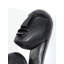Grande sculpture abstraite de 33 pouces Stargazing Couple, grande figurine en pierre noire pour plancher ou table