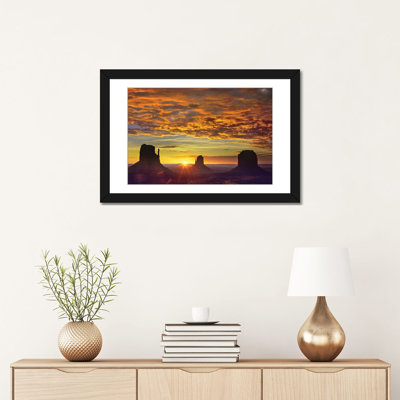 " The Mittens and Merrick Butte at Sunrise, Monument Valley, Arizona " Print