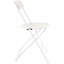 Ensemble de 4 chaises pliantes, chaises en plastique pliables avec structure en métal robuste, chaises de table pliantes portatives, sièges d'extérieur empilables pour la maison, la cour, le jardin, les fêtes, les événements, blanc