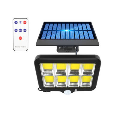 Lámpara Exterior Solar 2 Led COB Control Remoto