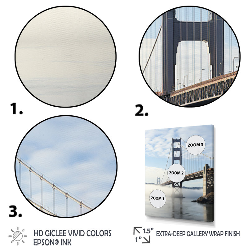 «Ciqala Grey Bridge Majestic Arch Graphite I», reproduction sur toile, Cadre photo noir, H 20 po x l 12 po x P 1 po