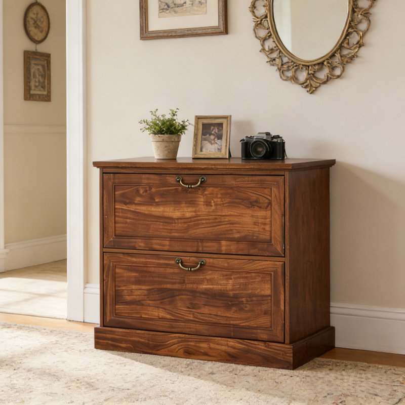 31.5'' Wide 2 -Drawer File Cabinet, Walnut
