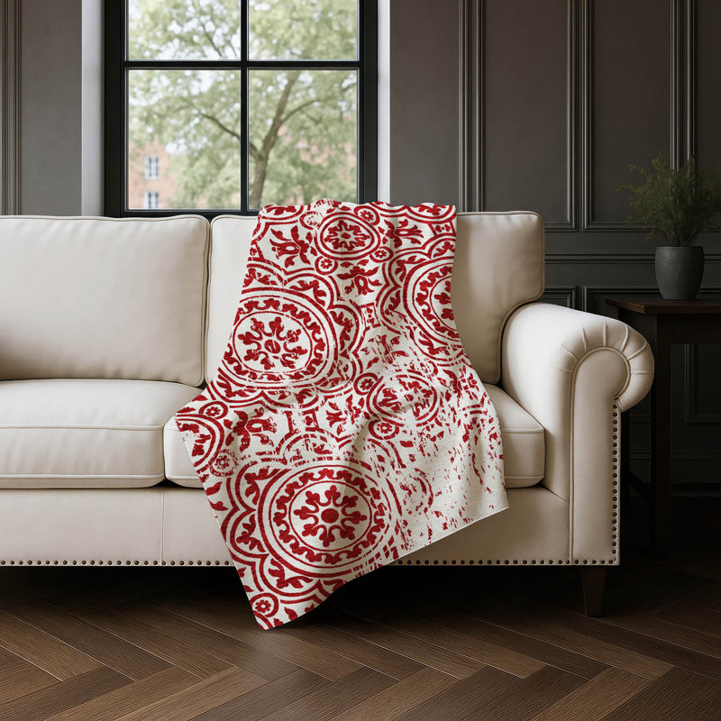 Jeté Sherpa ASB758 Addison, Rouge