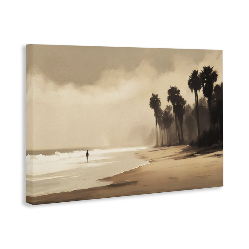  Art mural sur toile Moody Beach View par Noah Bay, H 24 po x l 36 po