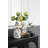 Flower Vase - 6.5"Dia x 9" - Green/Gold