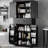Bathroom Black Storage Cabinet With Adjustable Shelf, Drawer, And - Tipping, Painted Finish