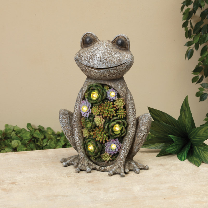 Figurine de grenouille en polyrésine