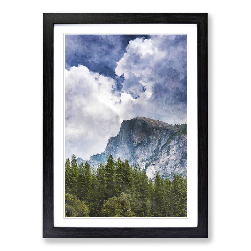 Yosemite National Park Vol.2 - Picture Frame Graphic Art, 36cm H x 27cm W x 2cm D, Black Framed