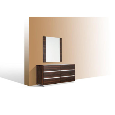 Decastro Wood Wall Mirror