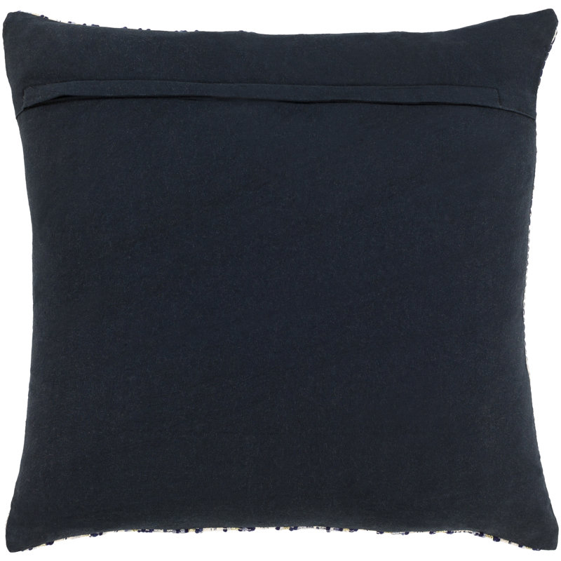 Housse de coussin Huria, Violet / beige, 18 po x 18 po, Housse de coussin seulement - sans coussin
