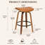 Tabourets de bar pivotants en similicuir Gerald-671903173-671903172