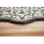 Tapis bleu / beige en laine crocheté à la main Genovese-268527875