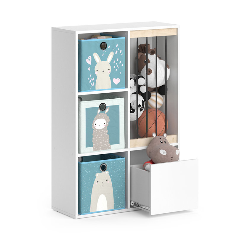 Embree 107.8cm H X 72cm W Toy Storage Kids Bookcase