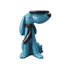 Chien en résine avec plateau en bois Sculpture abstraite sur le sol
