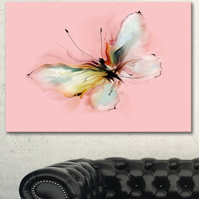 Papillon coloré - impression sur toile tendue