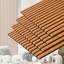 Paquet de 4 panneaux muraux insonorisants en noyer naturel l 48 po x l 24 po Gaahing-108976625