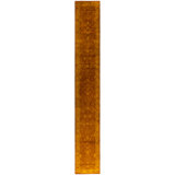 Overdyed Hand-Knotted Wool Modern-Contemporary Yellow Runner 2' 7" x 17' 10"