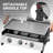 Royal Gourmet 24-Inch Stainless Steel Portable Tabletop Griddle with Warming Rack, Silver
