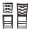 Upholstered Counter Stool with Solid Wood Frame-698348745
