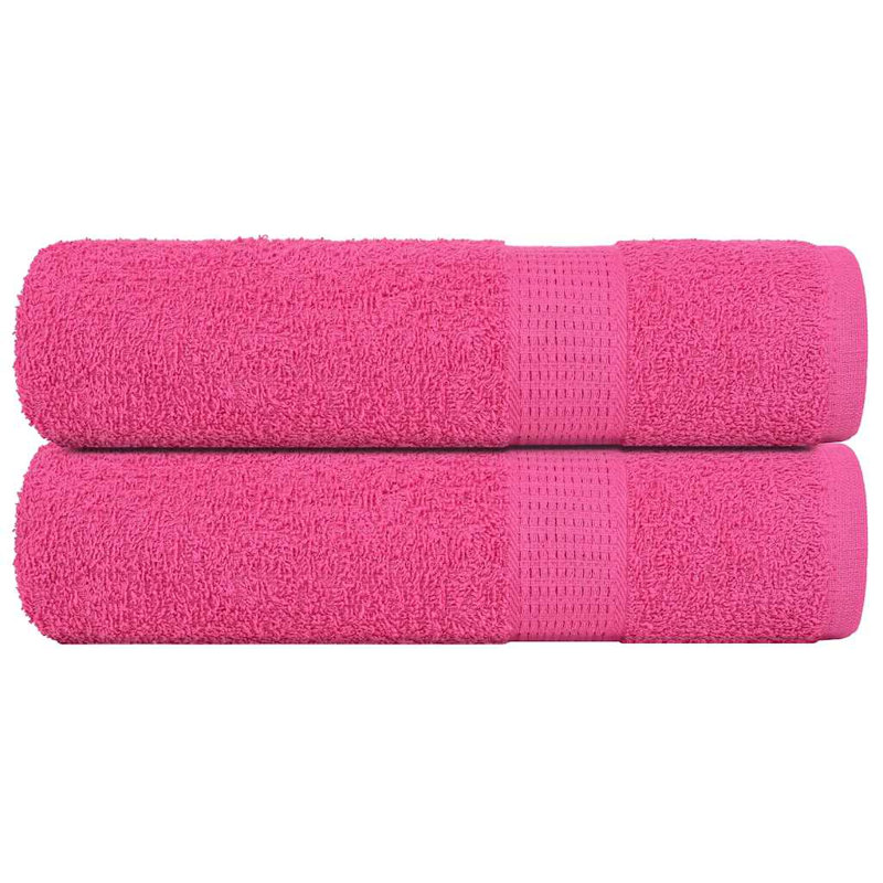 Saskya 100% Cotton Bath Towel, Pink