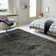 Natonia Shiny Shaggy Charcoal Area Rug