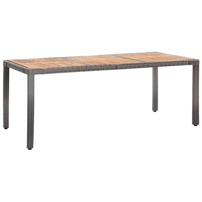 Ensemble repas pour 8 personnes avec coussins Antonya, gris, 29.5" H x 74.8" W x 35.4" D , 8
