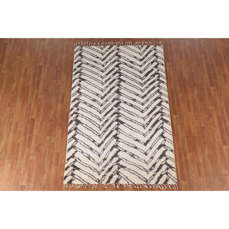 Tapis ivoire indien moelleux 5 x 8