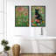 Gustav Klimt, chat noir dans un champ de fleurs sauvages, art moderne boho moderne-102833231-102833230