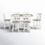 Ensemble de table de salle à manger Keswick pour 6 personnes avec chaises pivotantes-95034294