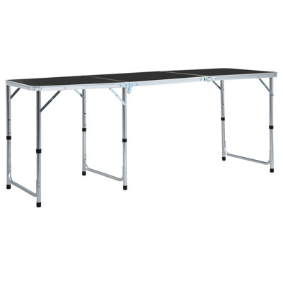 Glenwood Rectangular Fold-in-Half Adjustable Folding Table