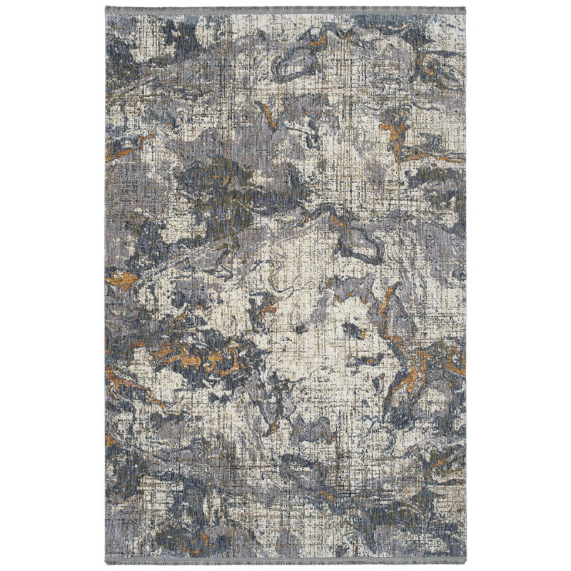 Modern, Abstract, Cut Pile Rectangle Area Rug