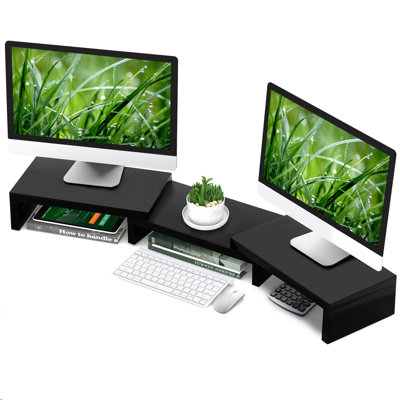 Adjustable Wooden Monitor Stand Risers