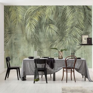 Matte Fototapete Palm Fronds 3,5 m x 250 cm in 7 Einzelteilen