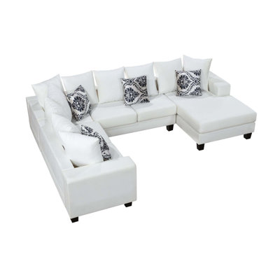 Maderson Velvet U-Shaped Sectional