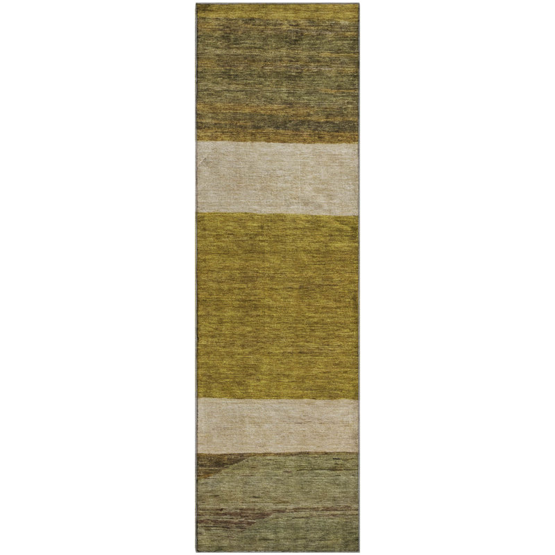 Premium Machine Washable Marasco AMF1624 Stripes Rug, Runner 2'3" x 7'6"