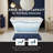 Transolid 59 in. Lily Freestanding Soaking Bathtub with Center Drain and Pillow in Matte White-100898553