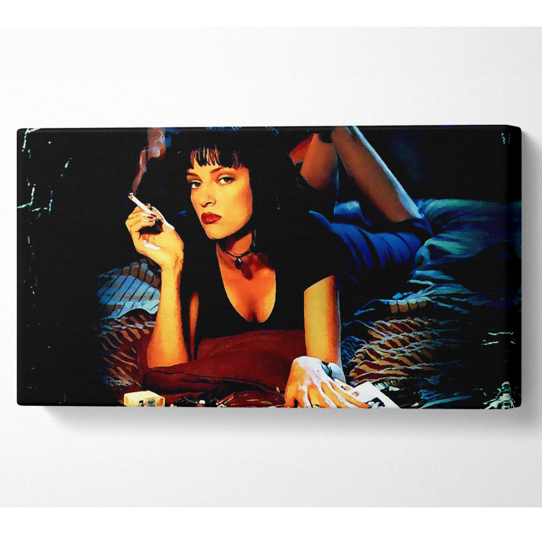 Burcet Uma Thurman ist Mia Pulp Fiction - Kunstdrucke auf Leinwand