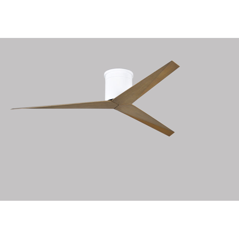 Eliza Ceiling Fan, Gray Ash Tone, Gloss White