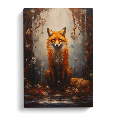 Fox Informel No.2 - Wrapped Canvas Print