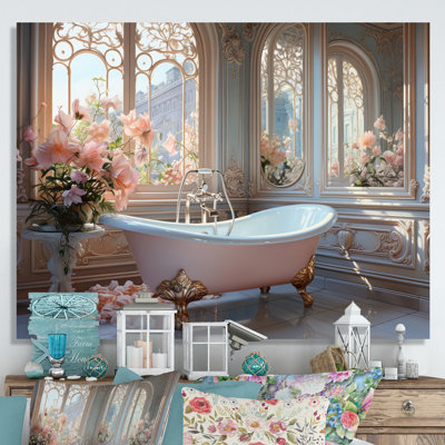 Bathroom Ethereal Glow III On Canvas Print