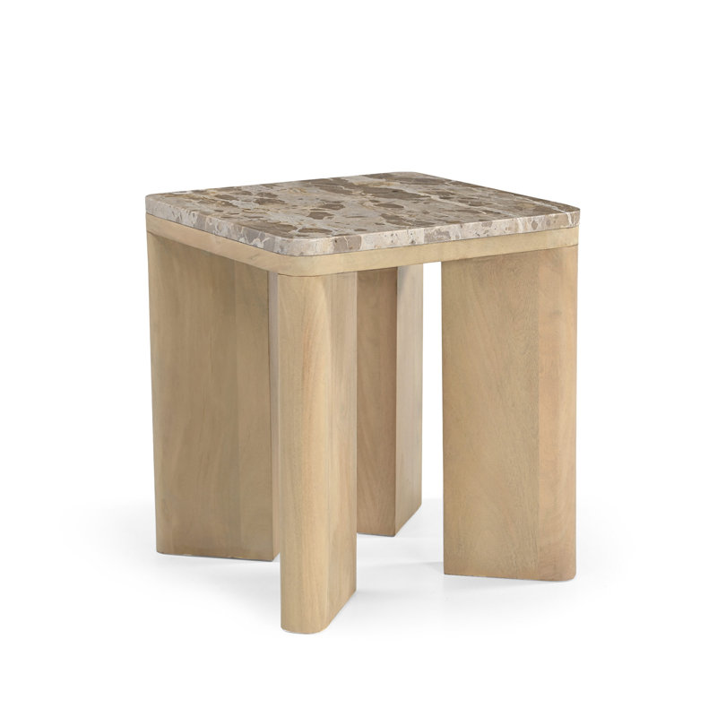 Table de bout avec plateau en marbre Calia