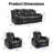Bouzoun 3-Piece Breathable Faux Leather Dual Motor Power Reclining Sofa Living Room Set With Cupholders And Storage