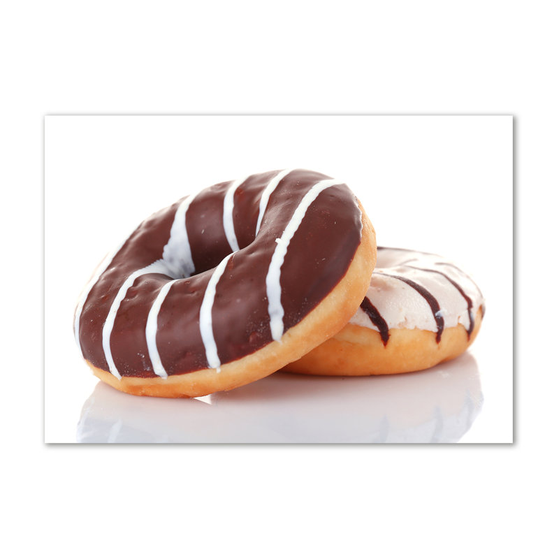 Donuts With Chocolate - Wrapped Canvas Print