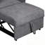 Fauteuil convertible en chenille avec dossier réglable-428265134