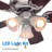 CCFP Series 42" Ceiling Fan 5-Blade With Pull Chain And Light Kit