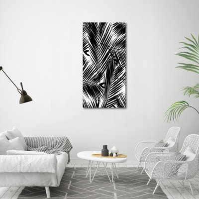 Leaves Of Palm - Wrapped Canvas Print